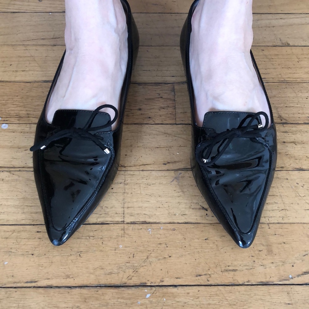 Authentic Jimmy Choo patent leather loafers